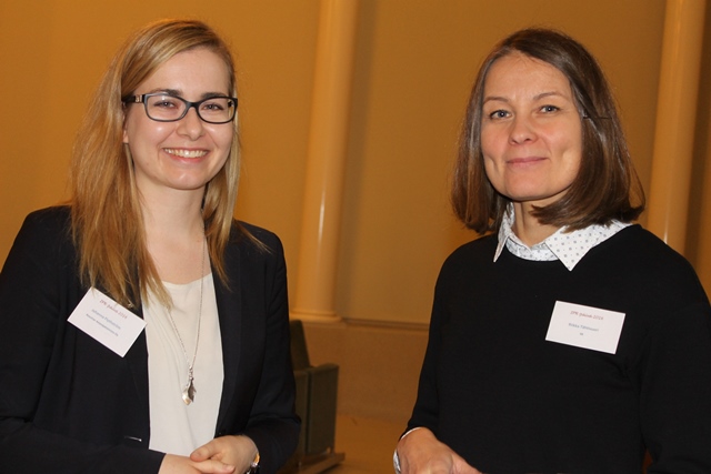 STY:n puheenjohtaja Johanna Flythström ja EK:n IPR-asiantuntija Riikka Tähtivuori