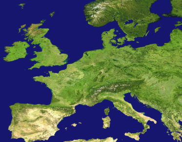 airphoto of Europe
