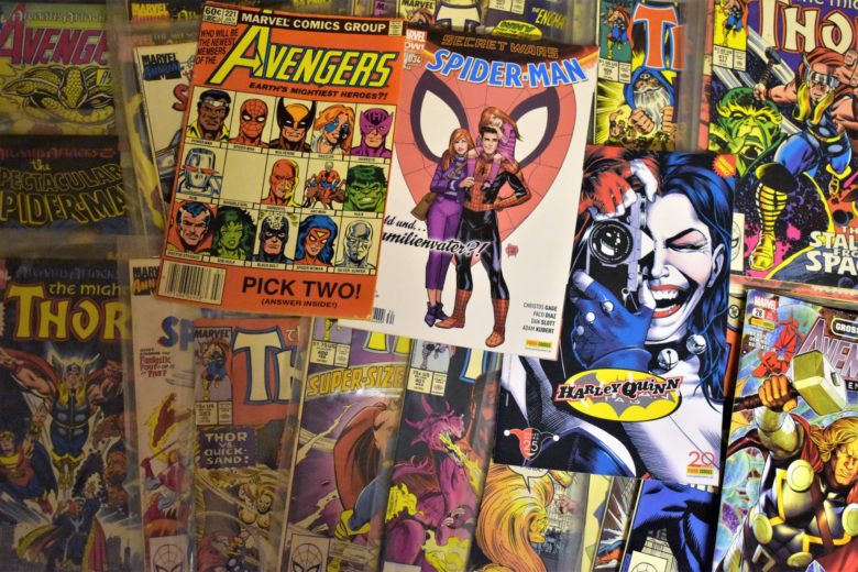 comic book covers, spiderman and avengers
