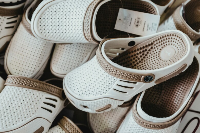 Beige Crocs
