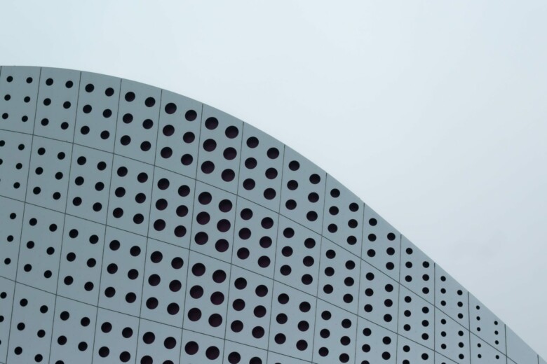 Dots on a modern facade