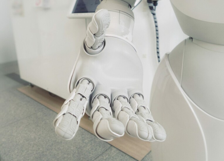 a robot's hand