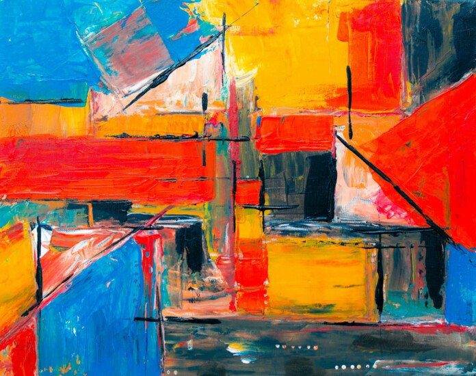 Colorful abstract painting