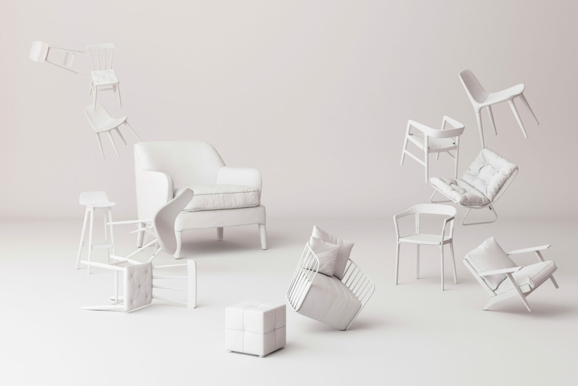 A lot of chairs
