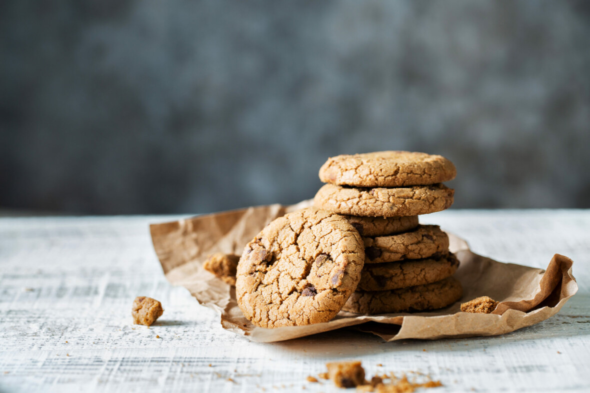 Cookies on a table.