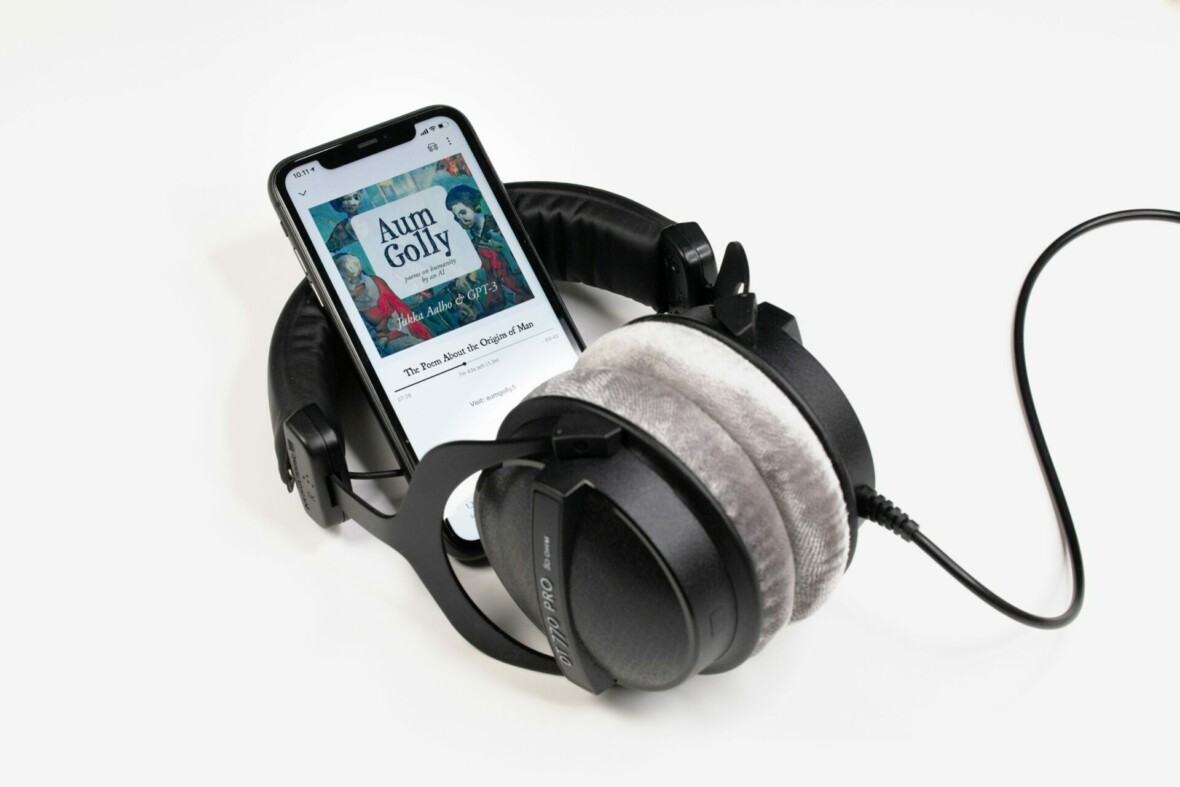 audiobook and headphones