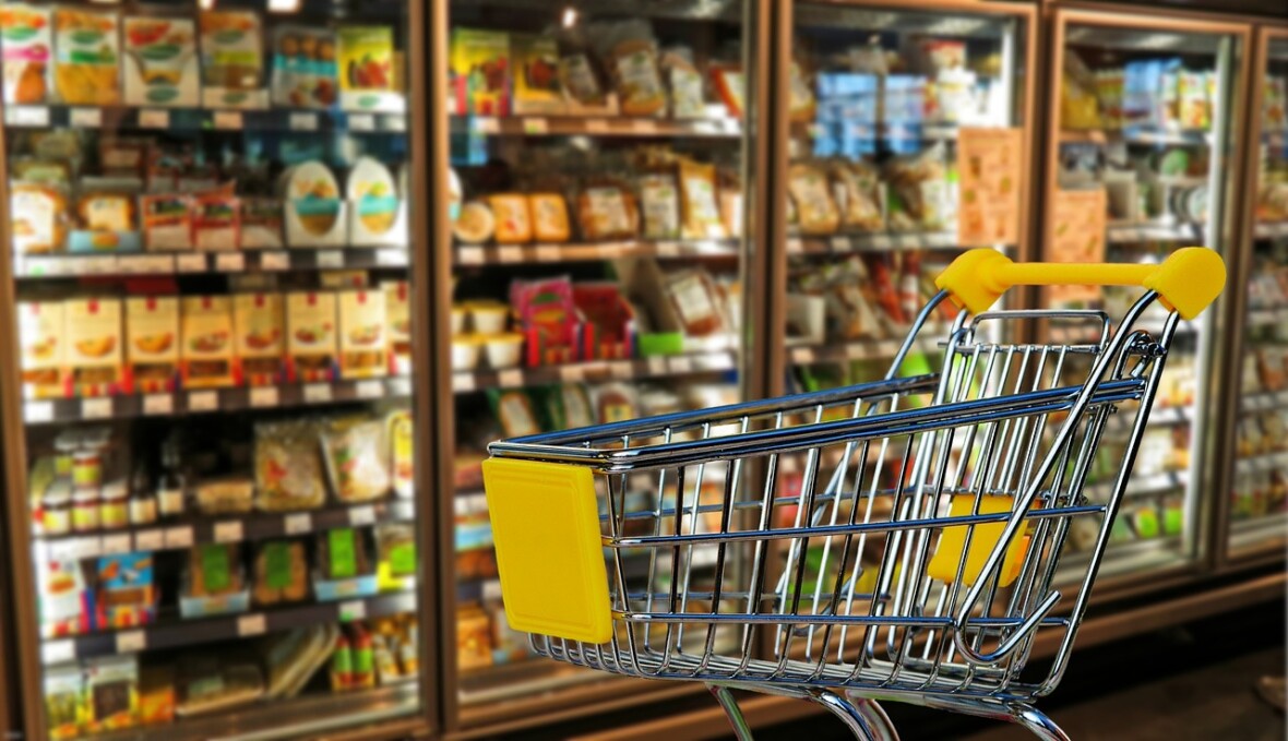 Supermarket shopping cart