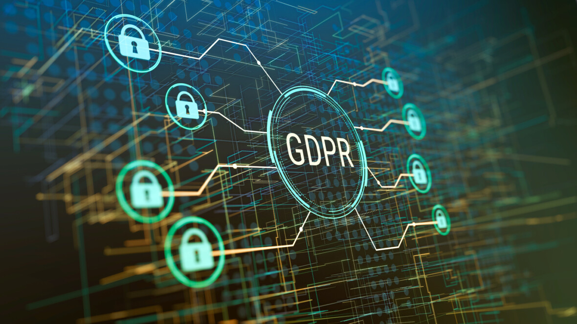 GDPR leijuu tietokoneen näytöllä