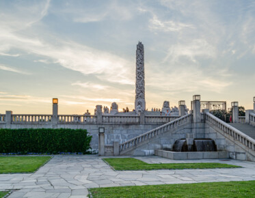 The Monolith statue in the Vigeland installation of sculptures in Oslo, Norway