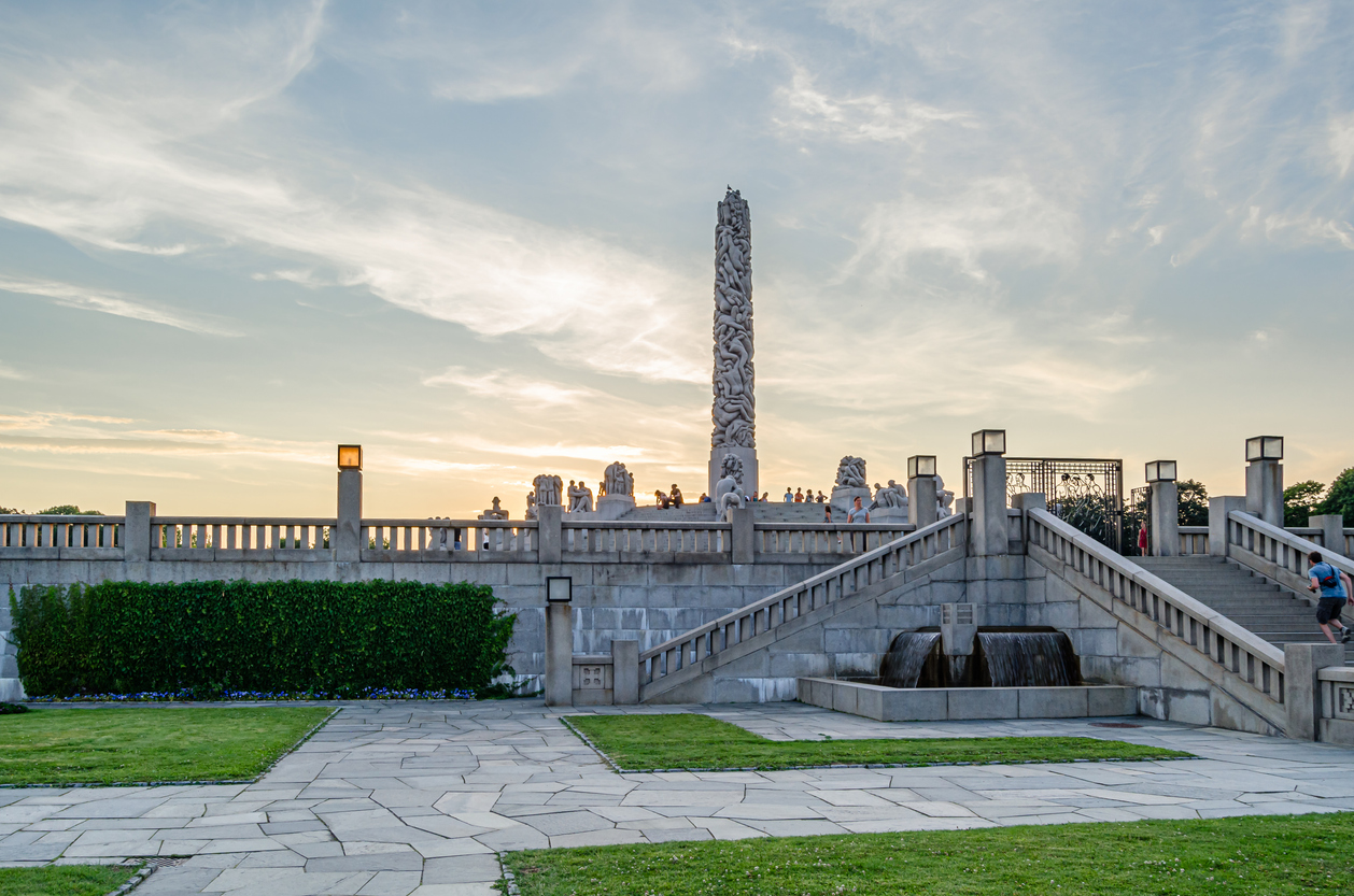 The Monolith statue in the Vigeland installation of sculptures in Oslo, Norway